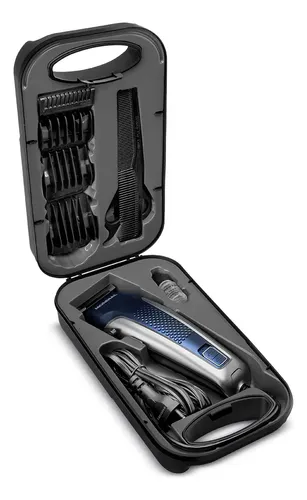Maleta com Cortador De Cabelos Mondial Azul/Prata CR-09M
